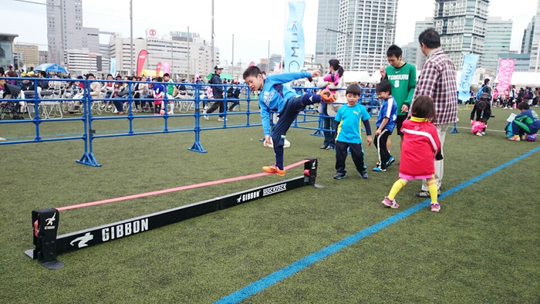 Urban Sports スラックライン - 防球ネット計測・五輪競技場建設